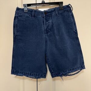Abercrombie & Fitch Dark Blue Jean Shorts